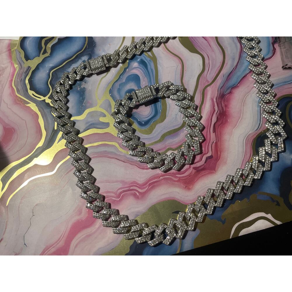 Silver Men's Jewelry Set  not sterling silver